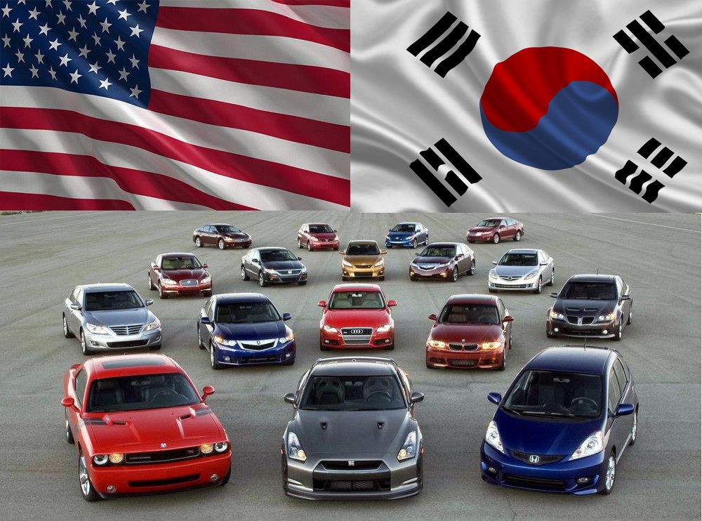 Автомобили из Южной Кореи и США